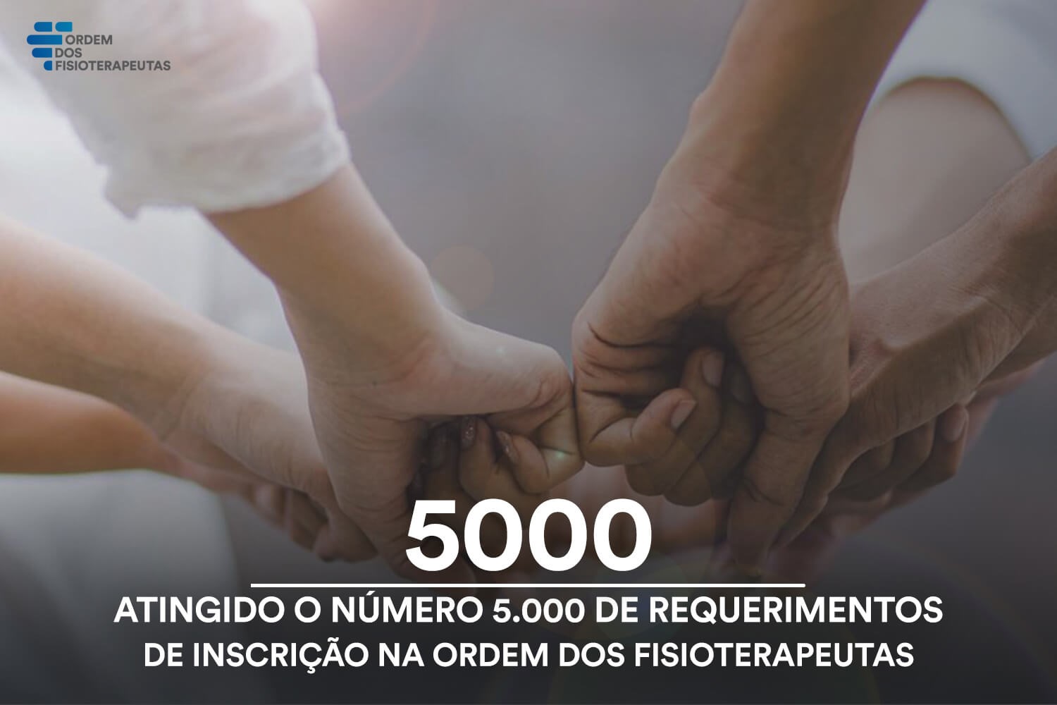 5.000 de Requerimentos de Inscrição na Ordem dos Fisioterapeutas
